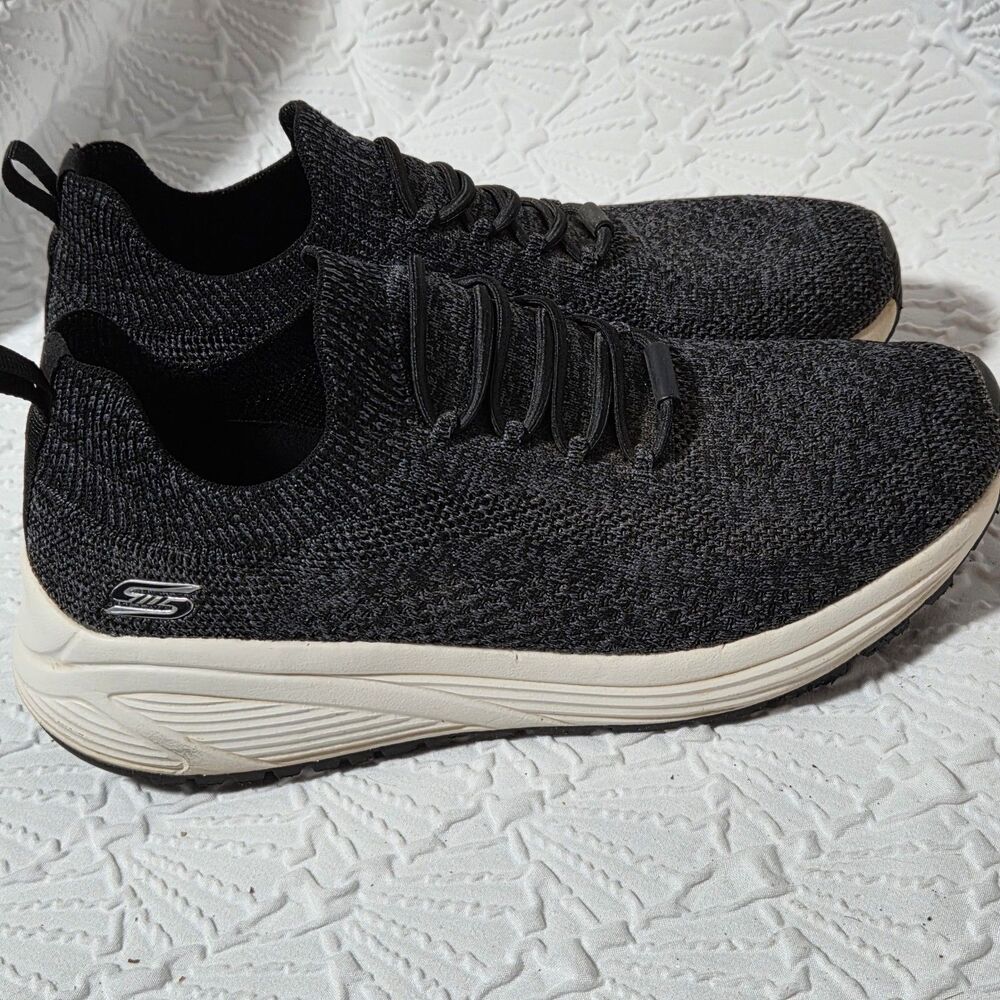 Skechers Bobs Sport Sparrow 2.0 Black Mesh Sneakers Athleisure Wmns Sz 9 117017